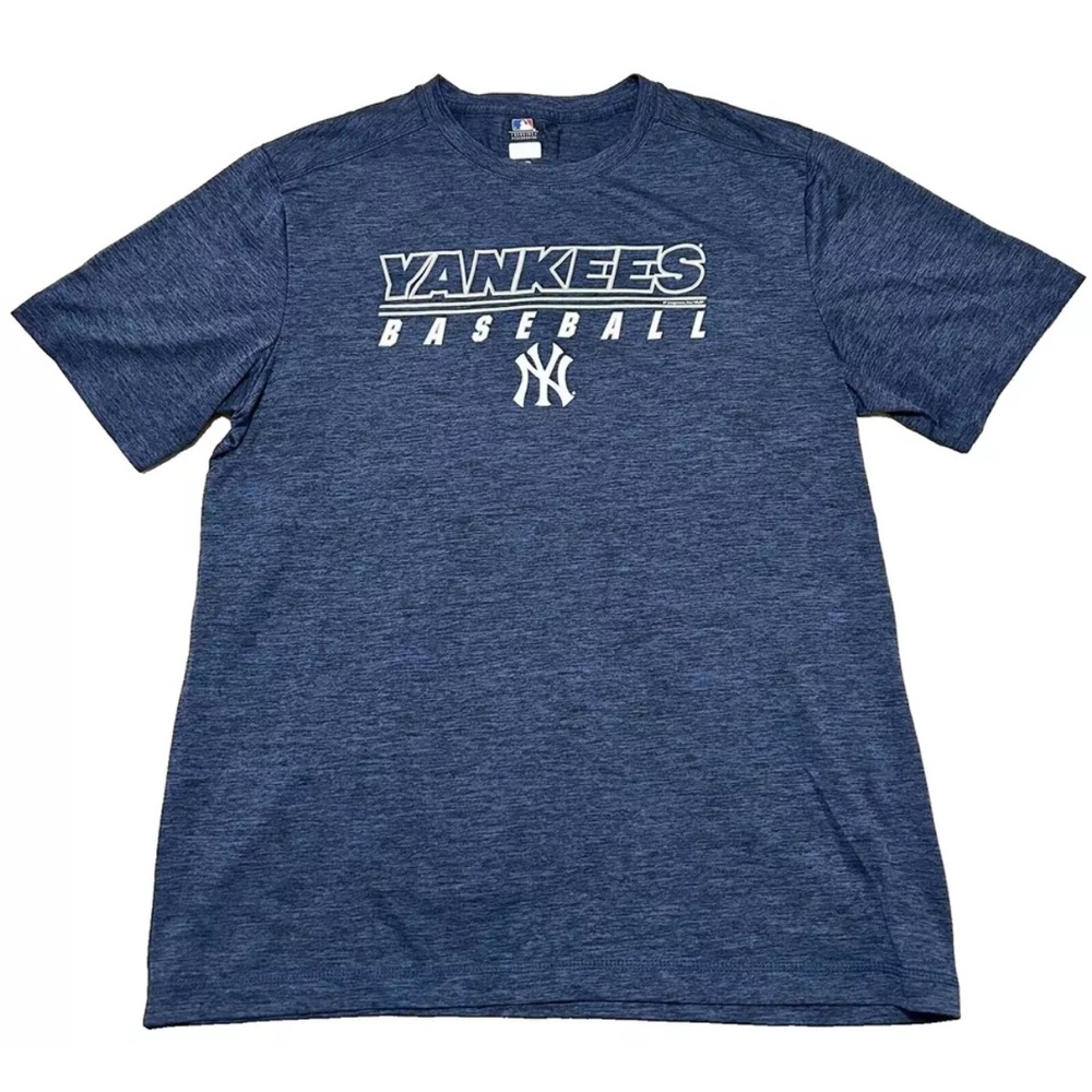 MLB TX3 Cool Activewear New York Yankees Baseball Navy Blue T-Shirt Men's Size L